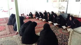 جزءخوانی قرآن با حضور بسیجیان ریگ