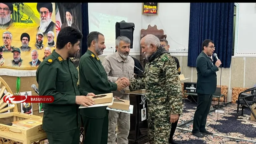 تجلیل از ایثارگران و رزمندگان ۸ سال دفاع مقدس در باغک جنوبی تنگستان