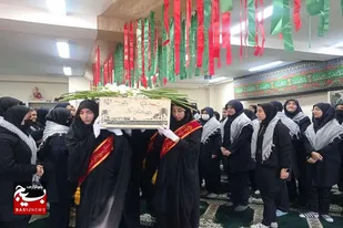 دبیرستان دخترانه بنت الهدا تویسرکان به عطر شهید گمنام معطر شد