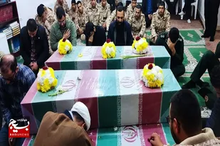 مراسم استقبال از پنج شهید گمنام در سپاه ناحیه سرخه برگزار شد