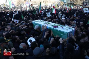 تشییع پیکر ۲ شهید حملات آمریکایی صهیونی در همدان