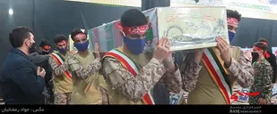 وداع با دو شهید گمنام والامقام در دامغان به روایت تصاویر