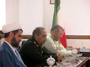 دیدار فرمانده و مسئول نمایندگی ولی فقیه سپاه ناحیه آوج با فرمانده انتظامی شهرستان
