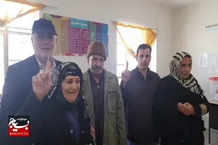 حضور پرشور مردم صالح آباد و روستاهای تابعه صالح آباد پای صندوق&zwnj;های رأی