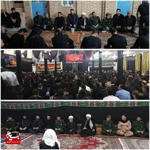 بازدید فرمانده ناحیه مقاومت بسیج شوش از مواکب شهر حر این شهرستان&nbsp;