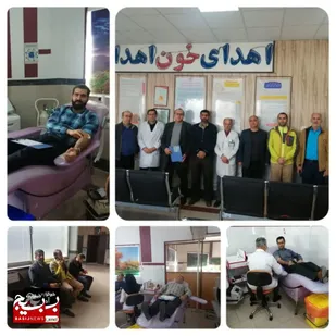 اهدای خون توسط جامعه ورزش آمل به مناسبت هفته جوان