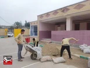 فعالیت گروههای جهادی بمناسبت دهه فجر در آغاجاری