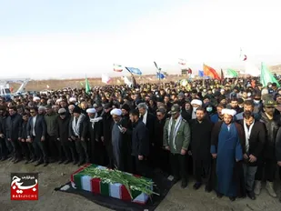 تشییع شهید گمنام در ورزقان