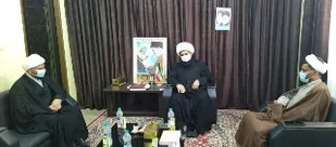 دیدارمسئول دفتر نمایندگی ولی فقیه سپاه سیریک با امام جمعه شهرستان