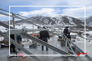 اغاز ساخت سازه های پنل های خورشیدی در روستا های شهرستان کوثر