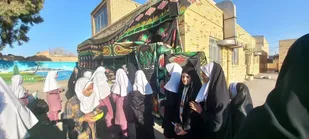 به همت پایگاه حدیث موکب فاطمیه در مدرسه اختر برپاشد