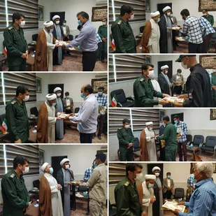 دیدار جمعی از بسیجیان با امام جمعه شهرستان قشم
