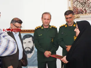 تجلیل مسئولان سپاه فتح و قضایی استان از خانواده شهید عبدالله نجفی