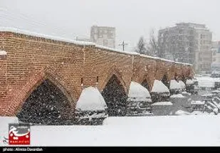 بارش خفیف برف، مناطقی از استان اردبیل را سفیدپوش کرد