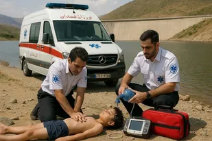 حادثه غرق&zwnj;شدگی در سد اکباتان همدان