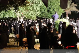 مراسم عزاداری دهه سوم ماه محرم در جوار شهدای گمنام پارک شغاب