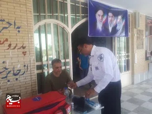 خدمت رسانی پزشکی به زائراین در آغاجاری