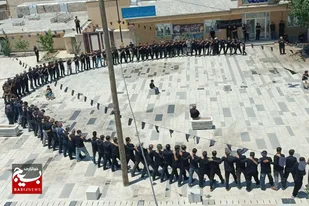سوگواری مردم شهرستان فامنین در روز عاشورای حسینی
