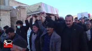 تشییع حماسی شهدای دفاع مقدس در روستای اورگان