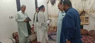 دیدار صمیمی فرمانده حوزه شهید شوری&zwnj;زاده با خانواده شهید سید محمد فولادی