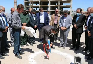 کلنگ زنی طرح ۳۹۰ واحدی طرح اقدام ملی مسکن در شهر جدید سهند