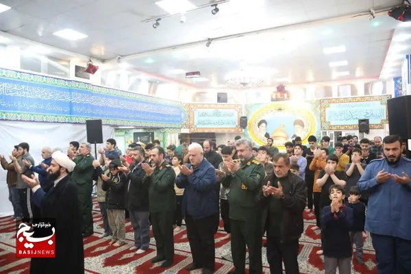 حضور فرمانده سپاه قدس گیلان در جمع معتکفین