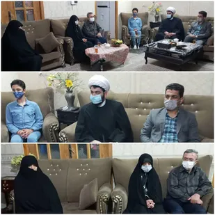 دیدار رئیس اداره فرهنگ و ارشاد اسلامی شاهرود با خانواده شهیدان قنبریان