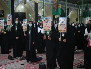 برگزاری همایش اقتدار بسیج در شهرستان بافق/تجمع گروه های جهادی سپاه بافق