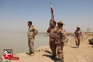 بازدید میدانی معاون اجرایی سپاه قم از خط پدافندی جنوب&zwnj;غرب کشور