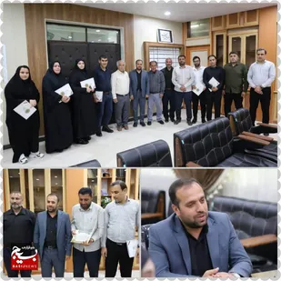 تجلیل سرپرست فرمانداری هندیجان از خبرنگاران