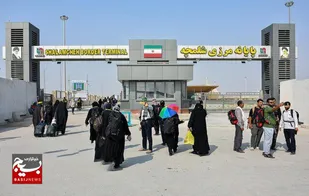 تردد روان زائران اربعین در مرزهای خوزستان