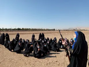 برگزاری میدان تیر خواهران بسیجی شاهرود