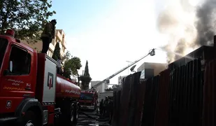 فوت یک نفر در آتش سوزی بیمارستان ۱۷ شهریور برازجان/ تمام امکانات بیمارستان از بین رفت