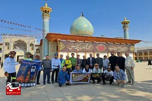 ۲۷ دوچرخه سوار فارس از حرم مطهر حضرت شاهچراغ (ع) عازم کربلا معلی شدند