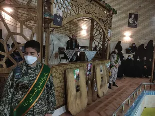 مراسم دومین سالگرد شهادت سردارحاج قاسم سلیمانی در محل زورخانه شهدای نجف آباد