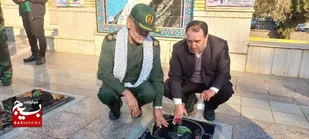 ادای احترام و تجدیدمیثاق بسیجیان تربت&zwnj;جامی با آرمان&zwnj;های مقدس شهیدان+تصاویر