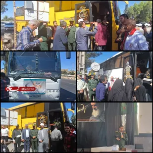 اعزام کاروان زیارتی "رهروان روح الله" شهرستان خوسف به مرقد مطهر امام خمینی (ره)
