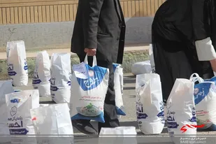 توزیع ۵۷۰ بسته معیشتی بین نیازمندان خلیل&zwnj;آباد