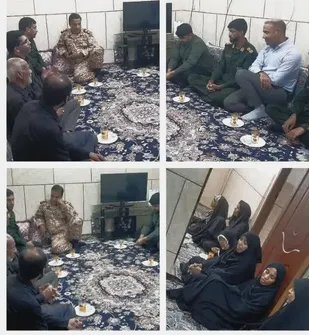 تجدید میثاق با آرمان&zwnj;های شهدا در بخش جغین؛ دیدار مسئولان سپاه رودان با خانواده شهید مظاهر آشوب&zwnj;پور
