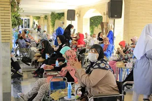 جشن میلاد امام رضا (ع) در آسایشگاه خیریه کهریزک