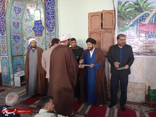نماز جمعه این هفته شهرستان رامشیر به مناسبت هفته دفاع مقدس با حضور مسئولان برگزار شد