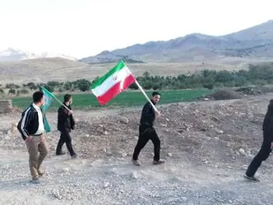 پیاده روی بسیجیان پایگاه مالک اشتر چلیچه