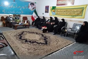 دیدار بسیج خواهران شهرستان نیکشهر با امام جمعه شهرستان بمناسبت هفته زن