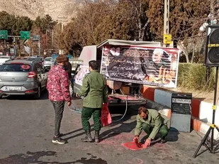 برپایی ایستگاه صلواتی گردان پیاده بسیج سیدالشهدا(ع)شهرستان شاهرود