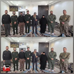 تجلیل از خانواده شهید حمودی در کرخه