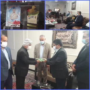 دیدار اعضای سازمان بسیج مهندسین صنعت و معدن خوزستان با خانواده شهید محمد عذاری