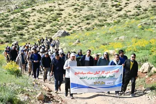 کوهنوردی کارکنان سپاه فتح کهگیلویه و بویراحمد + (فیلم و تصاویر)