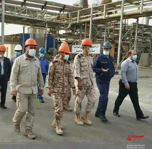بازدید فرمانده تیپ امام صادق(ع) از پتروشیمی آبادان