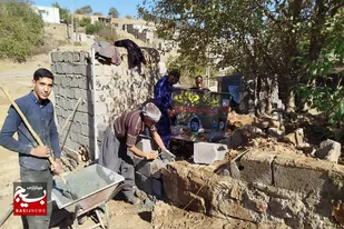 ساخت یک باب منزل در روستای ایوراع به همت گروه جهادی شهید الهیاری اسدآباد
