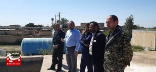 بازدید از تاسیسات روستایی خسرج از توابع بخش مرکزی حمیدیه